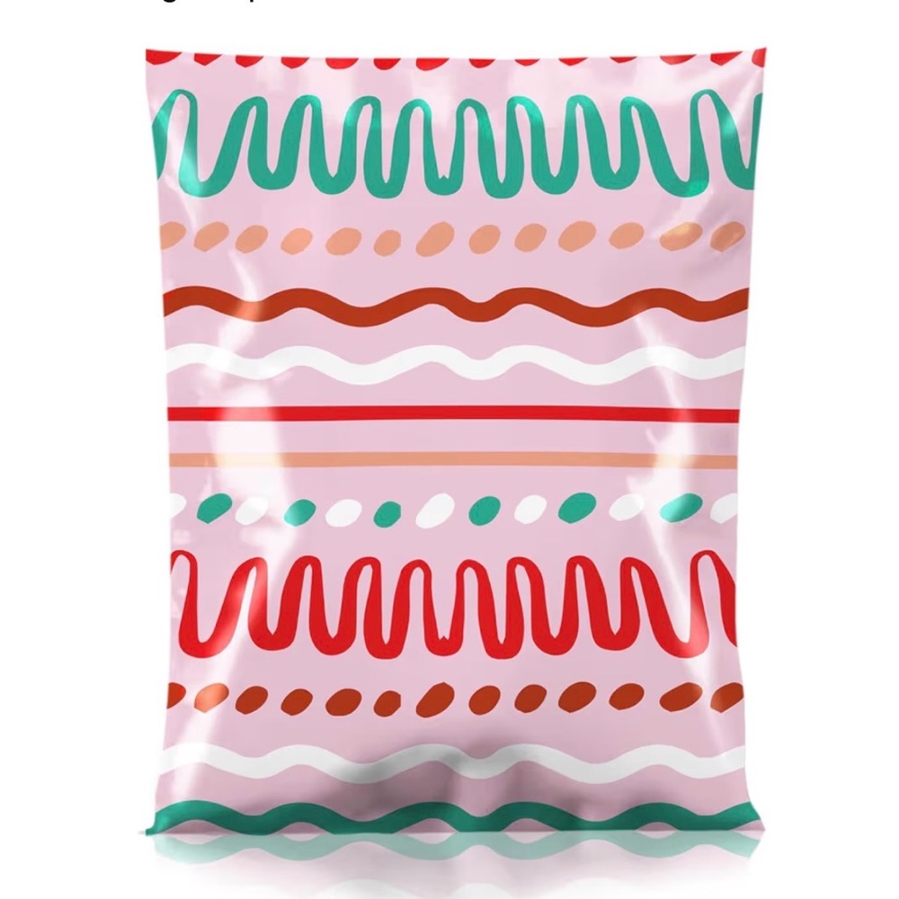 20 Poly Mailers 10 X 13 Squiggle